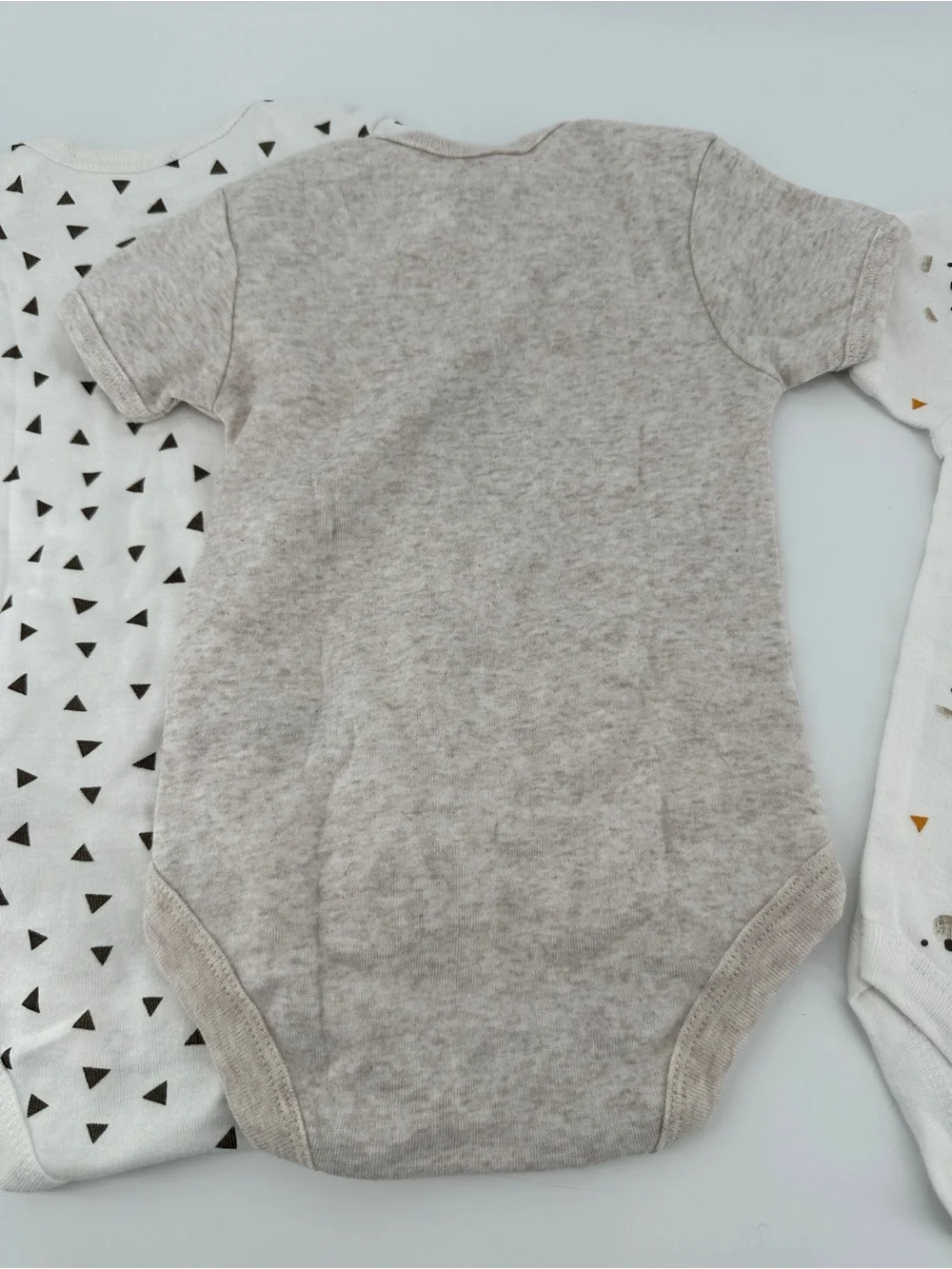 Rene Rofe Baby 6-9 Months Bodysuits Cotton Short Sleeve Underclothes Set 4 Lot